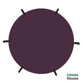 Neutral Jersey Velvet Stretch Layer L034 | Grape